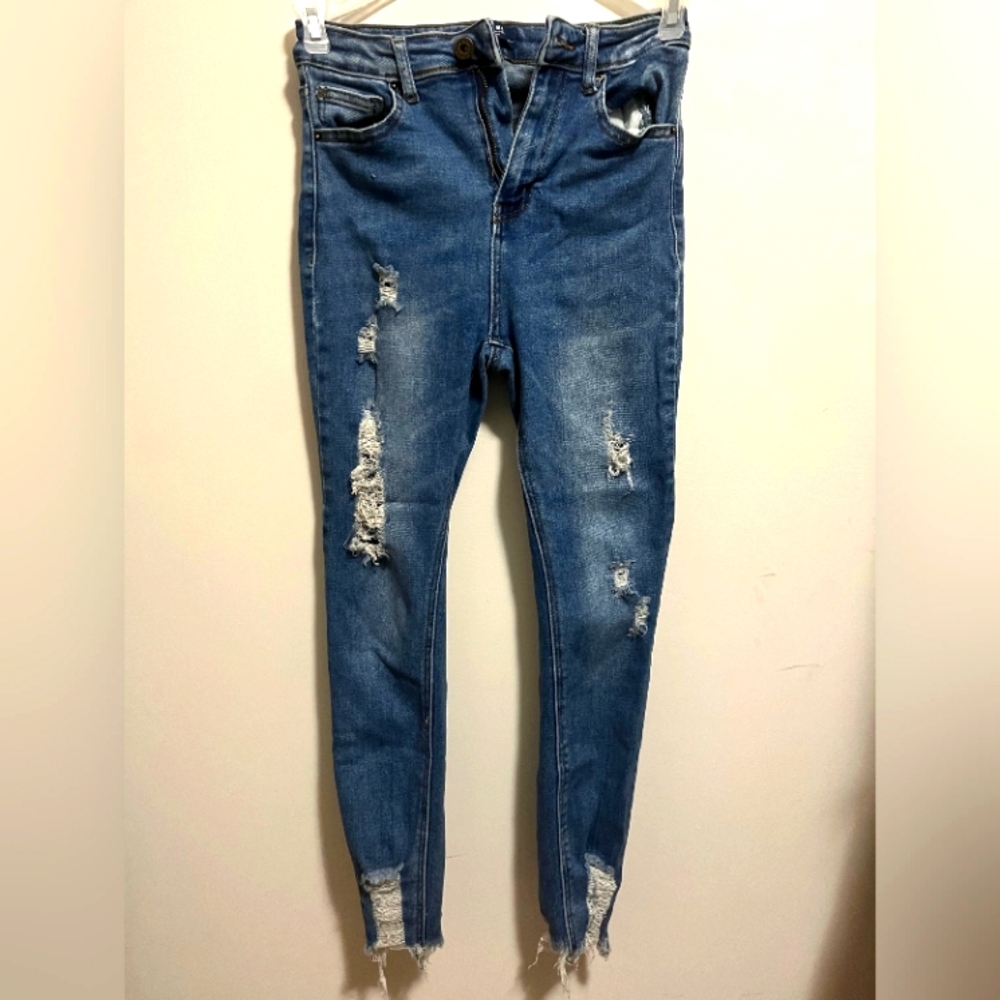 Wax jeans high waisted
